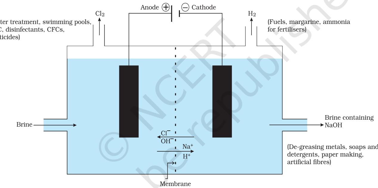 Figure 2.8 Important products from the chlor-alkali process