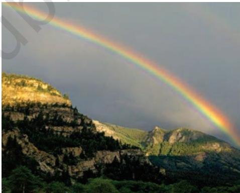 Figure 10.7 Rainbow in the sky